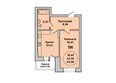 Приозерный, дом 702, серия life: Планировка 1-комн 44,84 м²