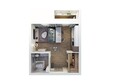 Три поколения, дом 13: Планировка 1-комн 32,9 м²