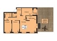 Притяжение, дом 1: Планировка четырехкомнатной квартиры 110,4 кв.м