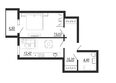 Мелодия, дом 1: Планировка 1-комн 44,1 м²