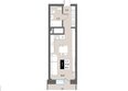 Дом на Светлова: Планировка Студия 28,04 м²