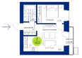 Вита-парк, 1 оч. 4 корпус: Планировка 2-комн 42 м²