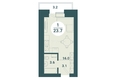 Снегири, дом 10: Планировка Студия 22,7 - 24 м²