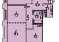 Квартал Стрижи, 2 очередь: Планировка 3-комн 71 м²