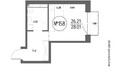 СОЮЗ ПРИОРИТИ МАХ, д. 4: Планировка Студия 28,01 м²