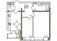 Онегин: Планировка двухкомнатной квартиры 62,4 кв.м