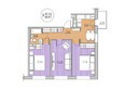 Радужный мкр, дом 11-1: Планировка 3-комн 60,51 м²