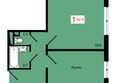 КБС. Берег, дом 7 строение 2: Планировка 1-комн 42,4 м²