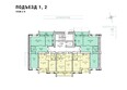 Антона Петрова, дом 221г/2: Планировка типового этажа, б/с1, 2 б/с