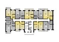 Мичуринские аллеи, дом 6: План типового этажа, 1 секция