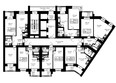 Крылья-2, дом 4: Блок-секция 2. Планировка типового этажа