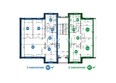 Пригородный простор 2.0, квартал Джобса: Планировка 2,3-комнатной квартиры на 1 этаже