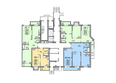 Матрешкин двор, 105, дом 2: Блок-секция 1. Планировка 1 этажа