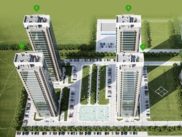 Продается 2-комнатная квартира ЖК Квадро, дом 4, 64  м², 7360000 рублей