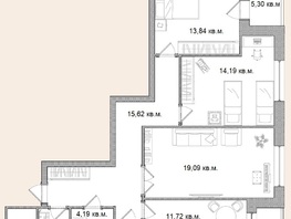 Продается 3-комнатная квартира ЖК Берёзка, дом №3, 91.89  м², 12038000 рублей