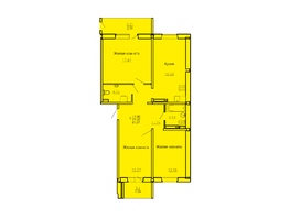 Продается 3-комнатная квартира ШОКОЛАД, 82.22 м², 5262080 рублей