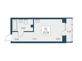 Продается Студия ЖК Расцветай на Дуси Ковальчук, 23.01  м&sup2;, 6000000 рублей