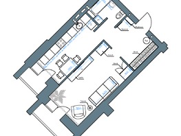 Продается 2-комнатная квартира ЖК Нижний, 51, 45.24  м&sup2;, 7374120 рублей