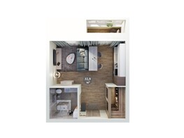 Продается 1-комнатная квартира ЖК Три поколения, дом 13, 32.9  м&sup2;, 4277000 рублей