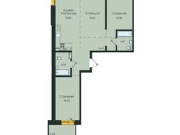 Продается 3-комнатная квартира ЖК Семья, 3 очередь, б/с 6, 94.28  м²