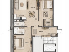 Продается 3-комнатная квартира ЖК Наш дворик, 88.38  м&sup2;, 9721800 рублей