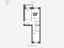 Продается 2-комнатная квартира ЖК Сити-квартал на Взлетной, дом 1, 59.24  м², 10200000 рублей