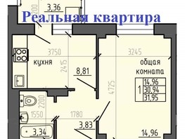 Продается 1-комнатная квартира ЖК Ясный, дом 9, 32  м², 4300000 рублей