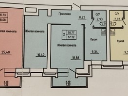Продается 2-комнатная квартира ЖК Соколовская, дом 60, 57  м², 5300000 рублей