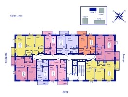 Продается 1-комнатная квартира ЖК Univers (Универс), 3 квартал, 42.6  м², 5964000 рублей