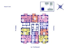 Продается 2-комнатная квартира ЖК Univers (Универс), 3 квартал, 56  м², 7672000 рублей