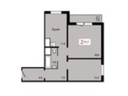 Продается 2-комнатная квартира ЖК Мичурино, дом 2 строение 5, 60.9  м², 6050000 рублей