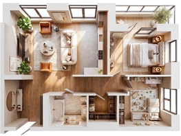 Продается 3-комнатная квартира ЖК Суриков, дом 2, 78.1  м&sup2;, 14058000 рублей