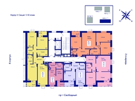 Продается 3-комнатная квартира ЖК Univers (Универс), 3 квартал, 77.3  м², 10899300 рублей