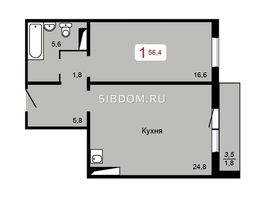 Продается 2-комнатная квартира ЖК Мичурино, дом 1 строение 1, 56.4  м², 5700000 рублей