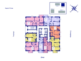 Продается 2-комнатная квартира ЖК Univers (Универс), 3 квартал, 55  м², 7590000 рублей