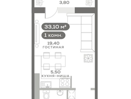 Продается Студия ЖК Белый квартал на Спандаряна, 2, 36.9  м², 5500000 рублей