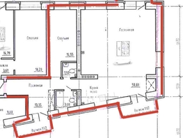 Продается 2-комнатная квартира ЖК Ривьера-Солонцы, дом 1, 91.6  м², 10390000 рублей