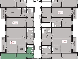 Продается 2-комнатная квартира ЖК КБС. Берег, дом 5 строение 1, 58.4  м², 7842000 рублей