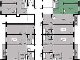 Продается 1-комнатная квартира ЖК Мичурино, дом 2 строение 4, 42.5  м², 5400000 рублей