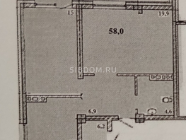 Продается 2-комнатная квартира ЖК Зеленая высотка на Калинина, 58  м², 6380000 рублей