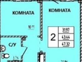 Продается 2-комнатная квартира ЖК Дом на Светлова, 47.07 м², 5554260 рублей