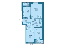 Продается 3-комнатная квартира ЖК Univers (Универс), 5 квартал, 85.18 м², 12308510 рублей
