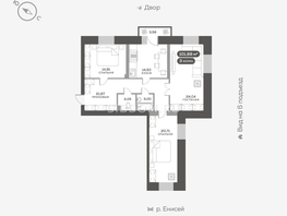Продается 3-комнатная квартира ЖК Южный берег, дом 23, 102.2 м², 16750000 рублей