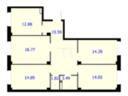 Продается 4-комнатная квартира ЖК Новые Солонцы, дом 9, 98.63 м², 9787260 рублей