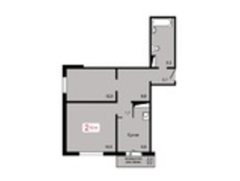 Продается 2-комнатная квартира ЖК Мичурино, дом 2 строение 5, 62.4  м², 6100000 рублей