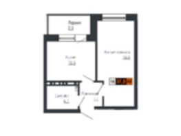 Продается 1-комнатная квартира ЖК Мичуринские аллеи, дом 2, 37.1 м², 5020000 рублей