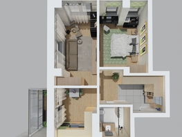 Продается 2-комнатная квартира ЖК Сосны, дом 2/1, 55.19 м², 6677990 рублей