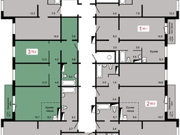 Продается 3-комнатная квартира ЖК Мичурино, дом 2 строение 5, 76.2  м², 8280000 рублей