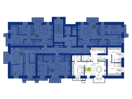 Продается 4-комнатная квартира ЖК Вита-парк, 110.7 м², 28007100 рублей