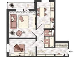 Продается 2-комнатная квартира ЖК КБС. Классика, дом 1, 60.4  м&sup2;, 8500000 рублей